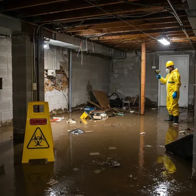 Flooded Basement Electrical Hazard in Mount Jackson, VA Property